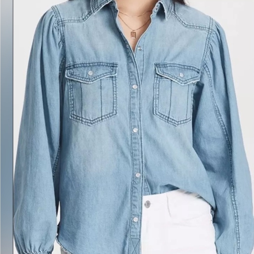 Free People denim shirt